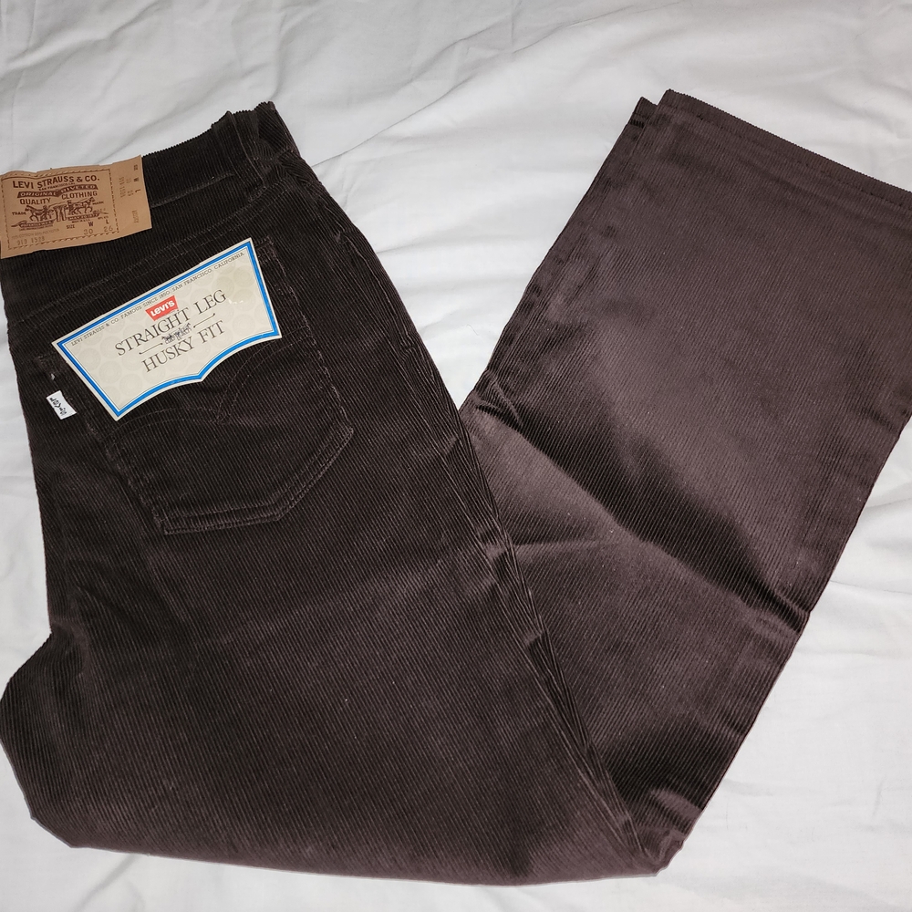 Vtg Levi's 919-1528 Brown Corduroy Pants Straight Leg Husky Fit Sz 30/26 NWT!!!